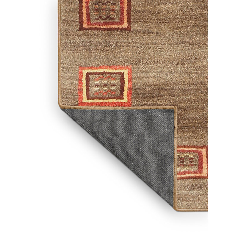 Tapis brun contemporain, Rectangle 3 pi x 5 pi