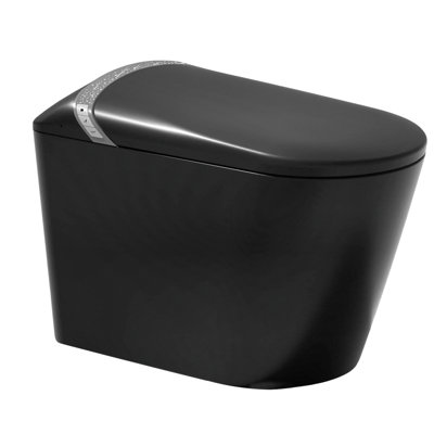 Bathroom Smart Toilet With Starry Night , Built - In Bidet, Auto Seat Open/Close, Foot Sensor Flushing, Led Display, Heated Seat, 1.28 Water Saving Flush System For Bidet Feature, Lid Function, Warm