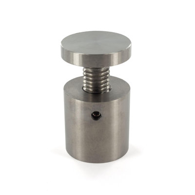 Sign Standoff 1/2" Diameter X 3/4" Barrel Length Brushed Stainless Finish Eco Lock Series Tamper Proof Standoff Pack Of 2 By Outwater_2MinA