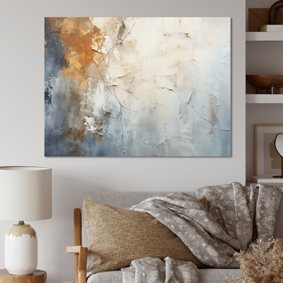 Spatule bleue et beige Path To The Ink - impressions sur toile abstraites