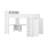 Wooden Queen Loft Bed With Wardrobe And Desk, Headboard With Storage And USB-372942962