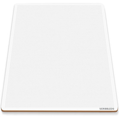 Scribbledo Dotted Dry Erase Board Graph Whiteboard 9" X 12" Bullet Dot Grid Paper For Home School Classroom Kids And Students Portable Dot Grid Board For Notes Drawing Graphing And Calligraphy