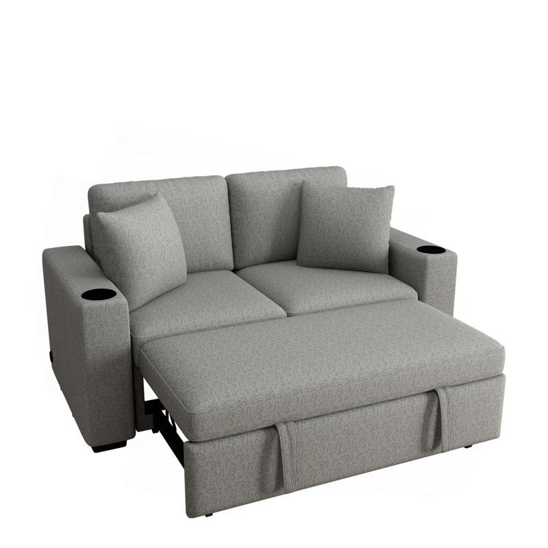 Canapé-lit 60,6 po, Gris