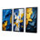 Ukraine Dreamscapes Abstract Blue And Yellow - Abstract Painting Art Set Of 3 Pieces