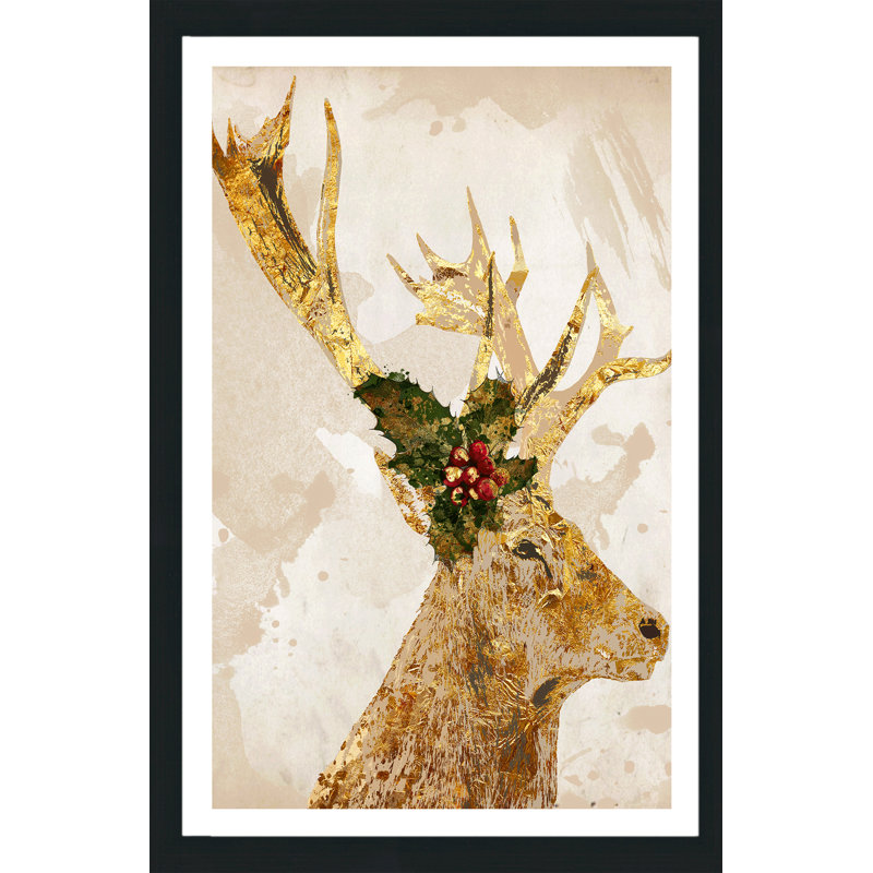 Prancer-impression sur toile, H 39,5 po x l 27,5 po x P 0,75 po, Acrylique avec cadre noir