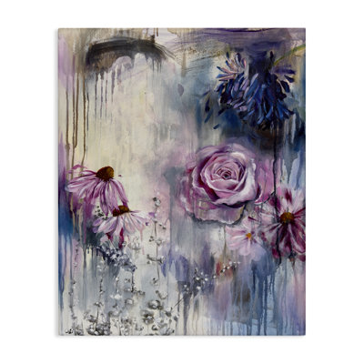 «Lavender Light Blossoms», art mural sur toile par Linda McClure