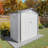 6X3.5Ft Metal Tool Shed With Clear Window And Ventilation Holes, Ideal For Courtyard Balcony Storage, White Color, Simple Stylish Storage Shed, High - Strength Rust, Peaked Roof Patio Gray Scheme-123398711