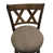 Brown Polyester/Rustic Frame