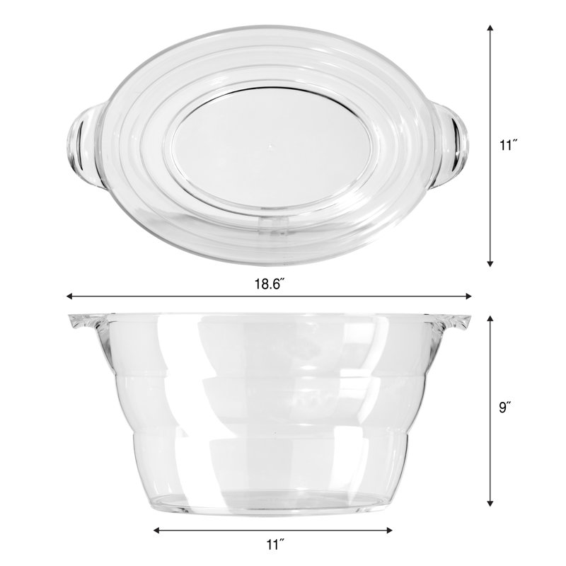Oggi Barware Oval Beverage Tub