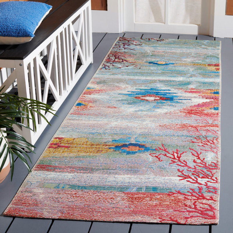 Kenric 500 Performance Southwestern Indoor/Outdoor Area Rug, Runner 2'8" x 8'