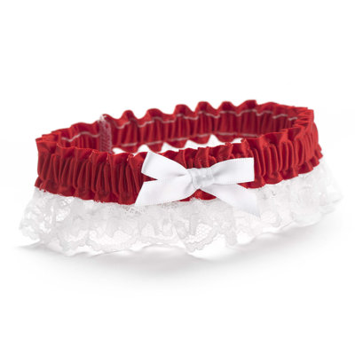 Garter ruban et dentelle