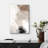 Grunge Abstract Paint Stroke Effect " Faded Textured Tan And Gray Color Blocks Abstract Shapes Minimalism Contemporary Nordic Wall Decor "-97558663-97558665