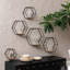 Gardner 5 Piece Hexagon Floating Shelf-130254651