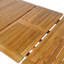 Table de salle à manger d'extérieur en bois d'acacia de 60 à 76 po, table télescopique idéale pour les rassemblements de patio et de jardin, finition teck