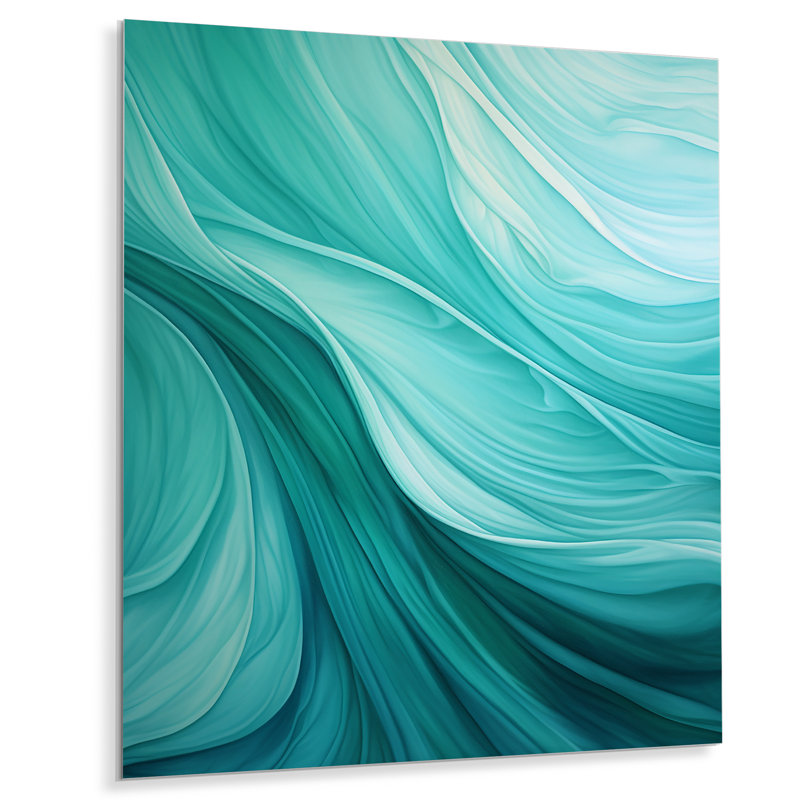«Turqoise Warpe Waves» sur, H 32 po x l 16 po x P 1 po