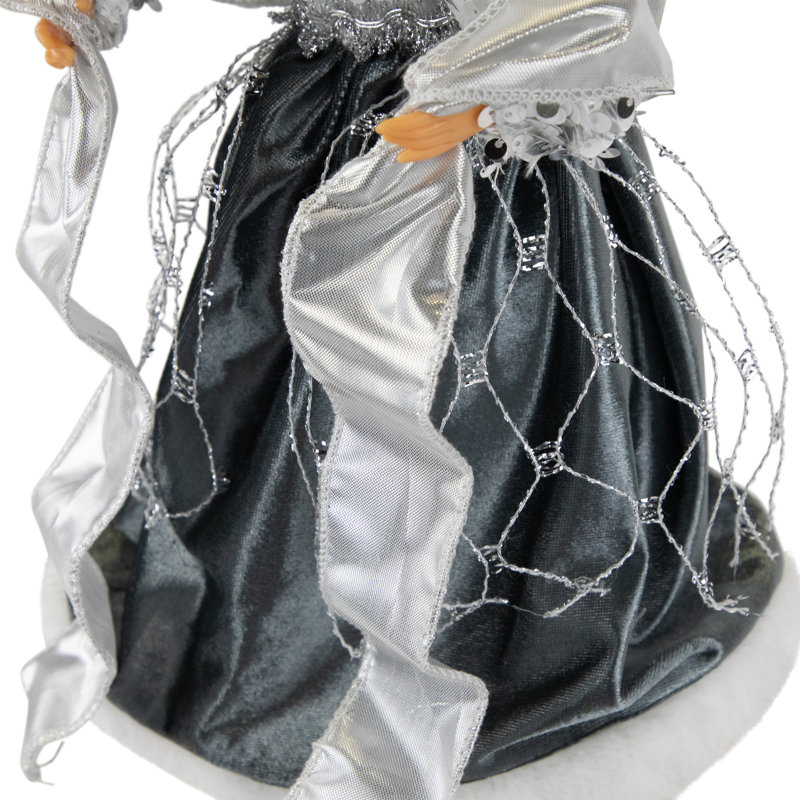 12'' Abstract Fabric Angels Tree Topper