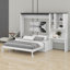 Lit escamotable polyvalent avec canapé, bureau et armoire de rangement intégrés