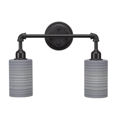 Éclairage pour meuble-lavabo 2 lumières rétro Snider