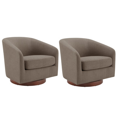Bennett Swivel Barrel Chair