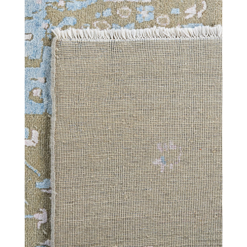 Tapis unique noué à la main sable - 9 pi 2 po x 12 pi 0 po Makenley
