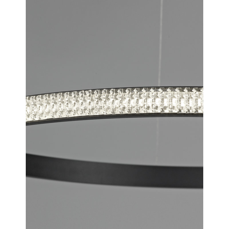 1 - Light Black LED Single Pendant