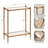 Prisha Rectangle Glass Narrow Side Table