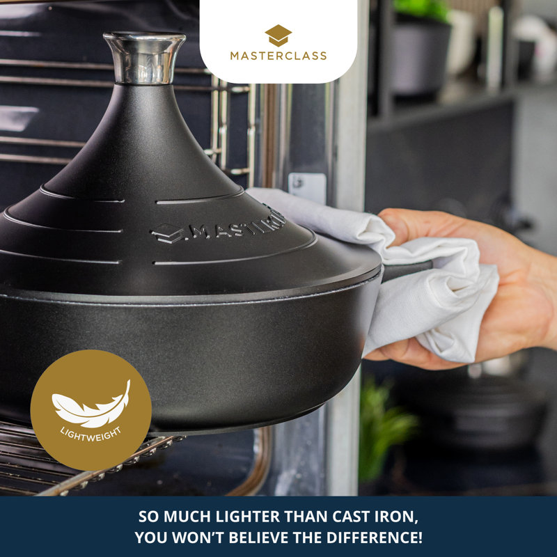 MasterClass 5L Non-Stick Cast Aluminum Round Tagine