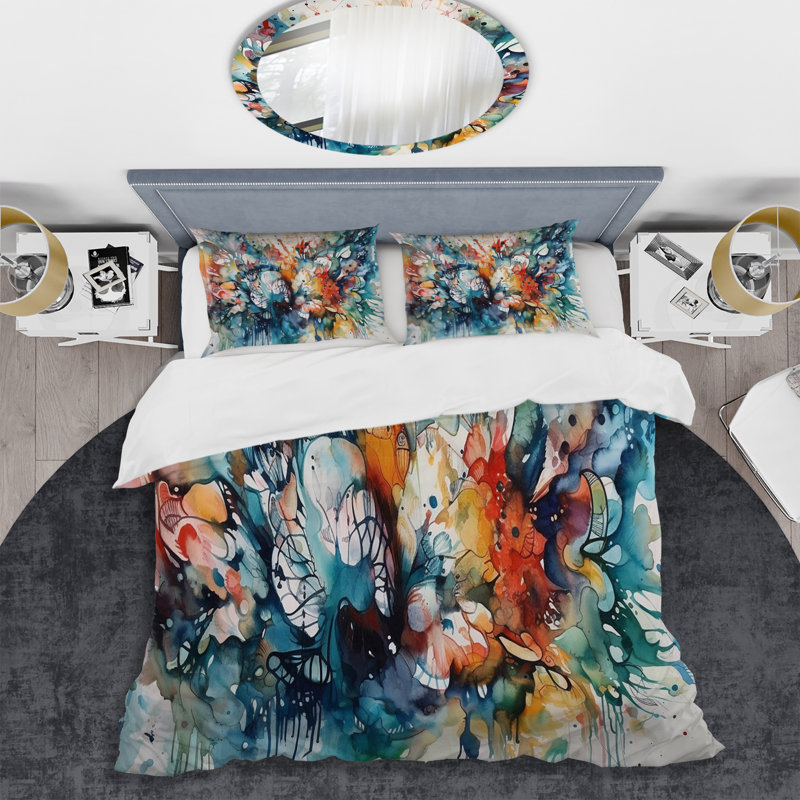 Ensemble de housse de couette captivant en microfibre / polyester Boho Dance I