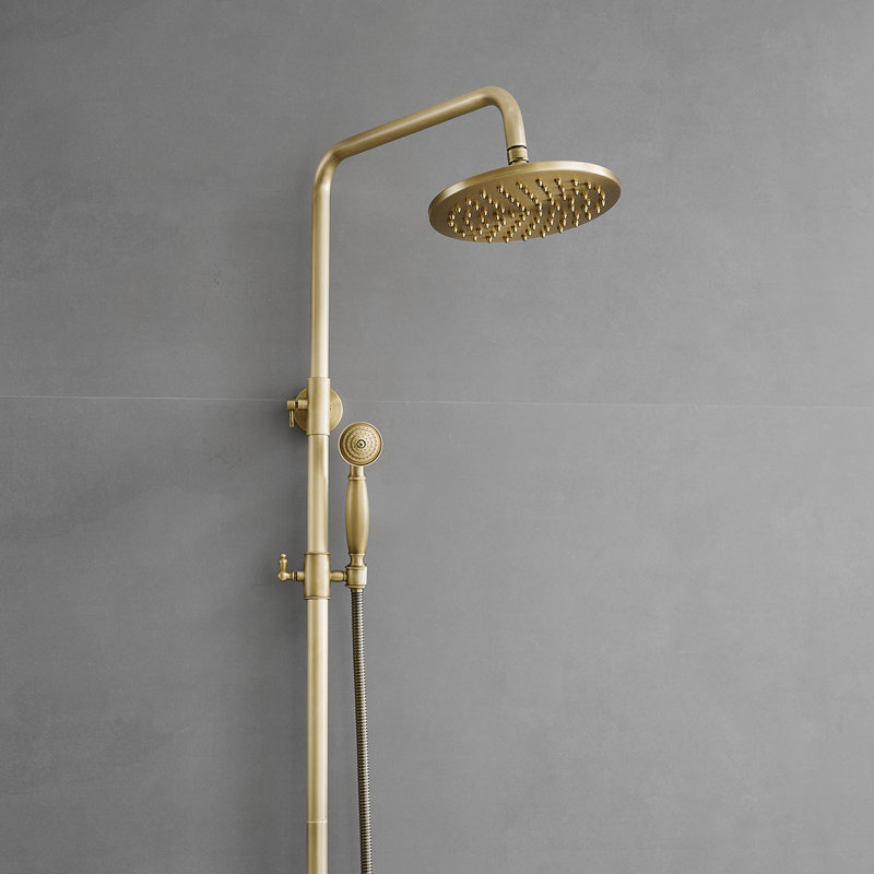 Complete Shower System with Rough in-Valve, Antique Bronze