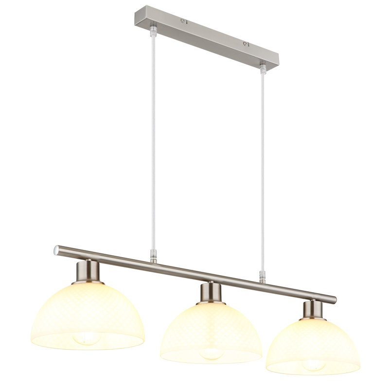 Tacia 3 - Light Geometric Pendant, Nickel Matt