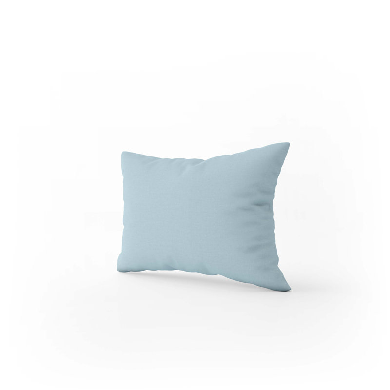 Plain Dye Brushed Cotton Flannelette Flannel Pillowcase - Set of 2, Blue