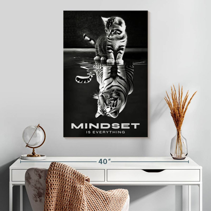 Mindset Is Everything I, 30" H x 20" W