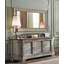 81" Double Bathroom Vanity Base Only in Antique Gray