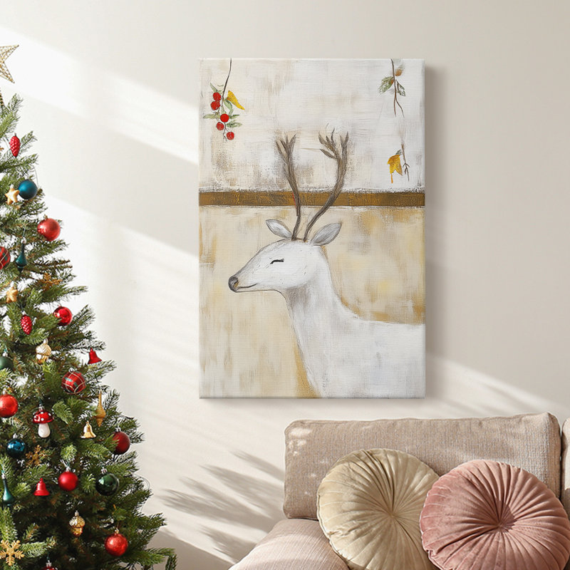 Art des Fêtes de Noël - Toile tendue avec châssis DCCXLIX, H 18 po x l 12 po