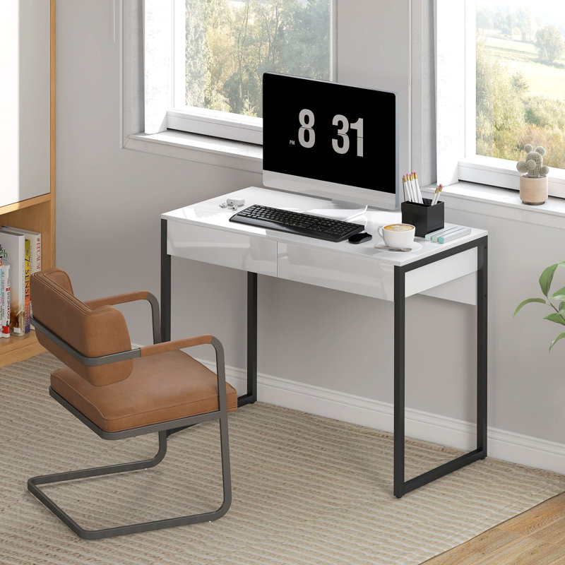 Metal Base Writing Desk