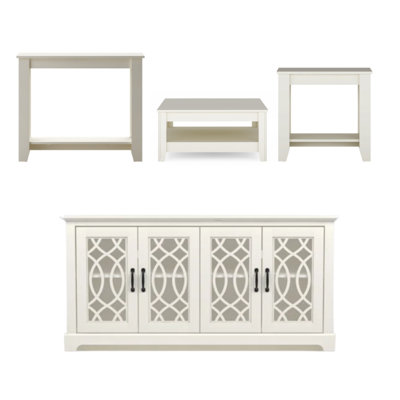 Weddel Basilico Transitional Coordinated Living Room 4 Piece Set