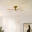 Clear Glass Semi Flush Mount