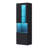 Versatile High Gloss Storage Cabinet With LED Lights, Ideal For Multiple Rooms And Storage Needs.-1811949516