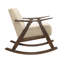Fauteuil à bascule en tissu Kate Brown-121264314