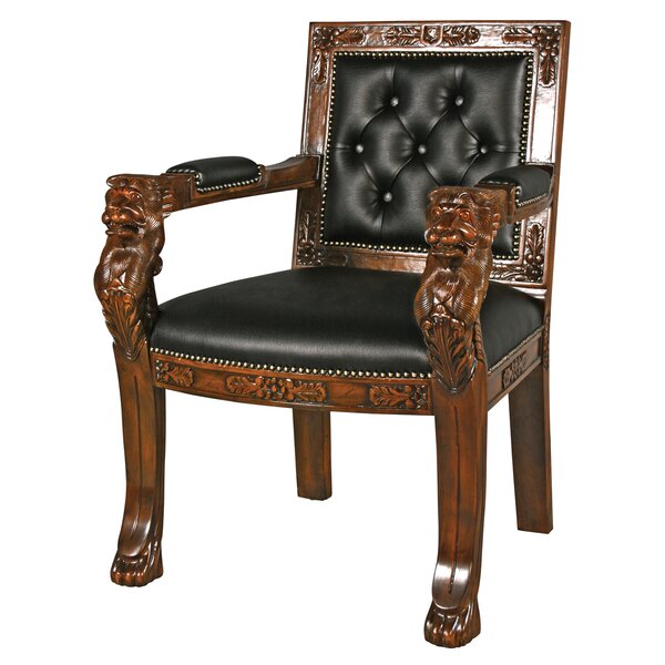 Design Toscano The Carlisle Louis XV Walnut Brown Arm Chair (Set of 2)  AF91945 - The Home Depot