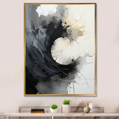 Contrast Harmony II - Abstract Spirals, impression d'art mural