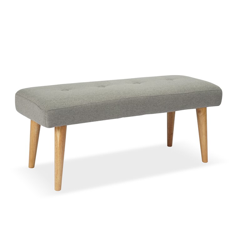 Albro Solid Wood Upholstered Bench