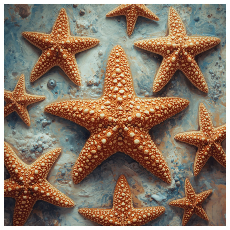 Couvre-lit matelassé texturé Starfish On Sand, Double