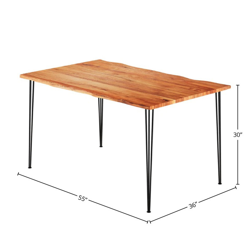 Table de salle à manger Genut, Brun