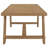 Carnes Brown Rectangular Trestle Base Dining Table