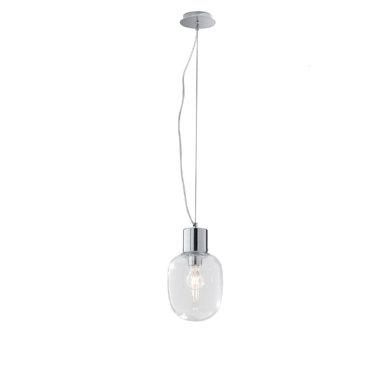 Davy 1 - Light Chrome Single Pendant