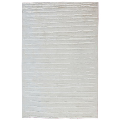 Wool Area Rug in White