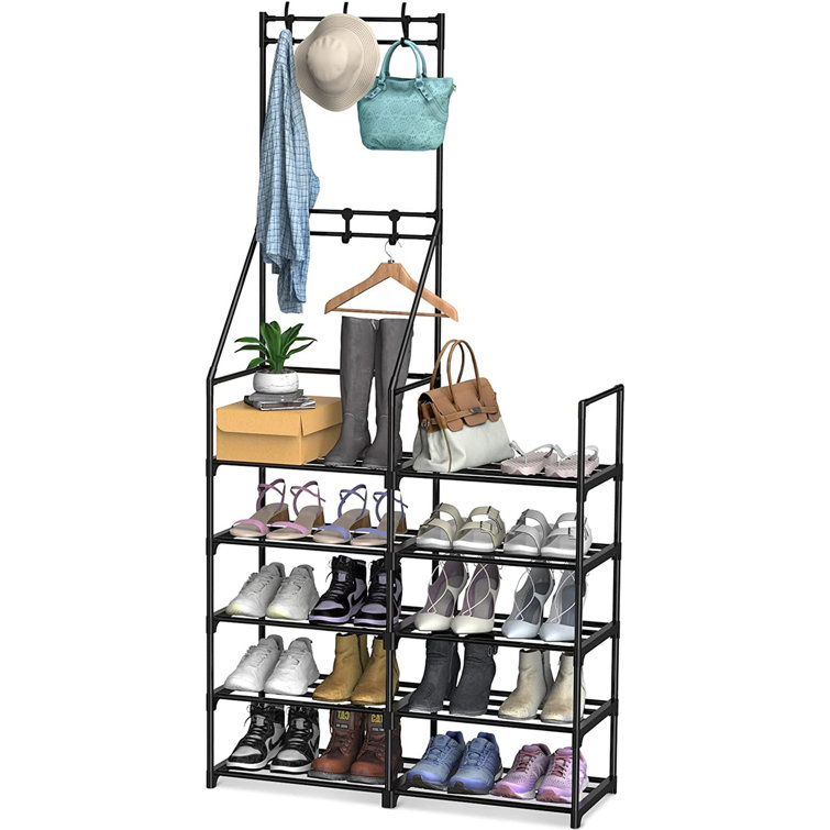 Rebrilliant 20 Pair Stackable Shoe Rack