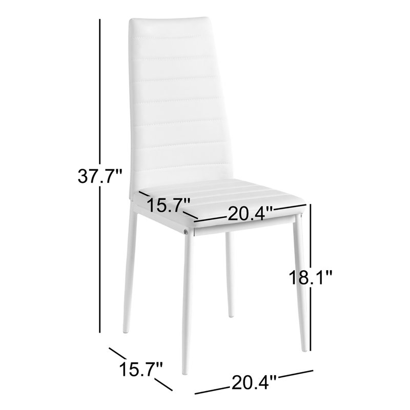 Chaise parsons Wokeham, Gris, 6
