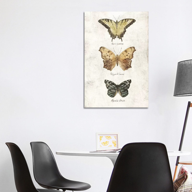 Butterflies II by Mike Koubou - Painting on Canvas, Wrapped Canvas, 101.6cm H x 66.04cm W x 1.91cm D